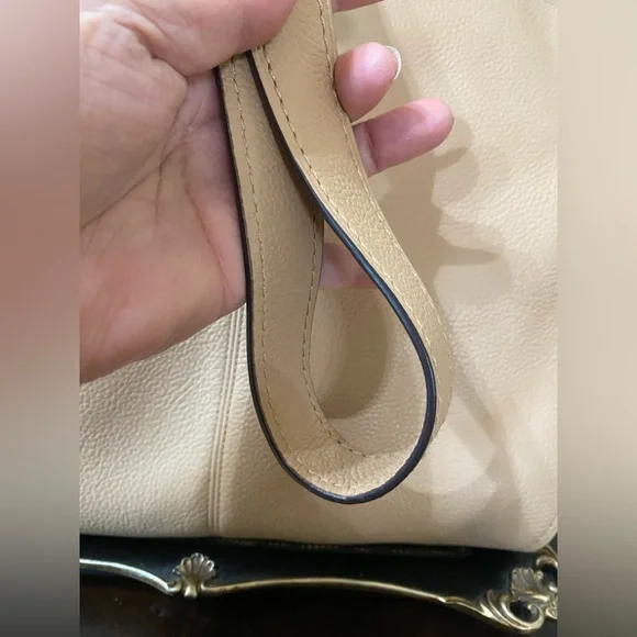 COACH Tan Natural Calf Leather Dufflette Crossbody Bag,Dark Nickel Tone hardware - Picture 5 of 16